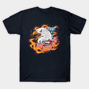 eagle American flag T-Shirt